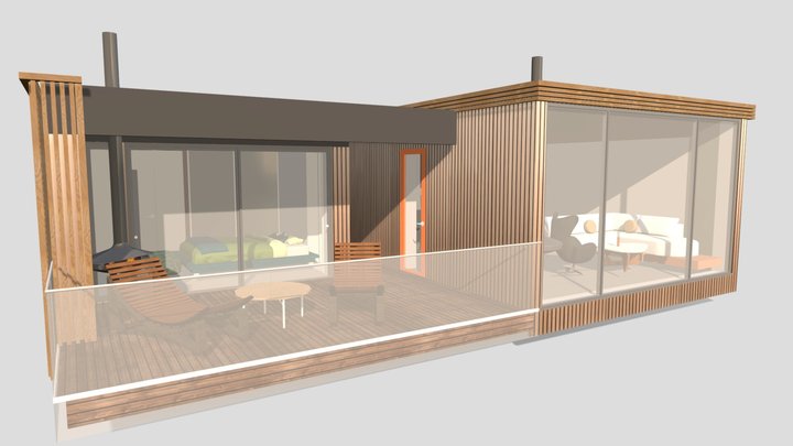 99-ALL-in-one_M-F- Cabin_(PARALLAX ONE) 3D Model