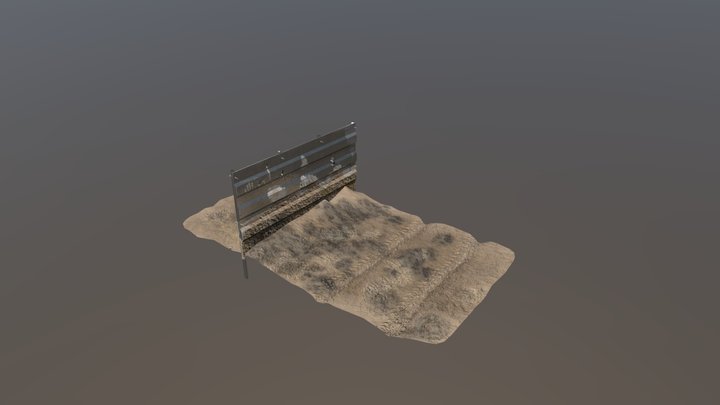 Une barrière dans la boue 3D Model