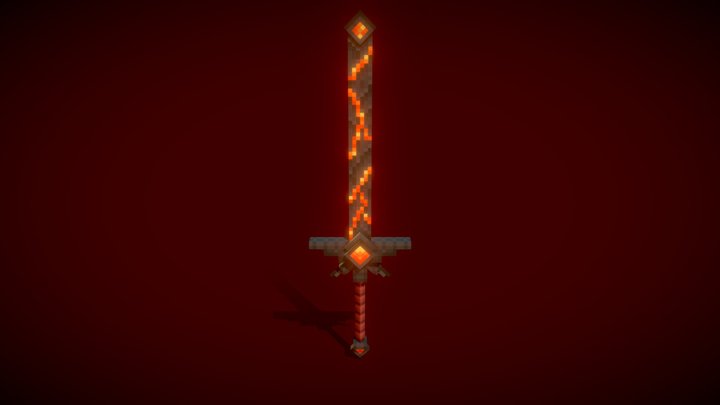 Lava sword 3D Model