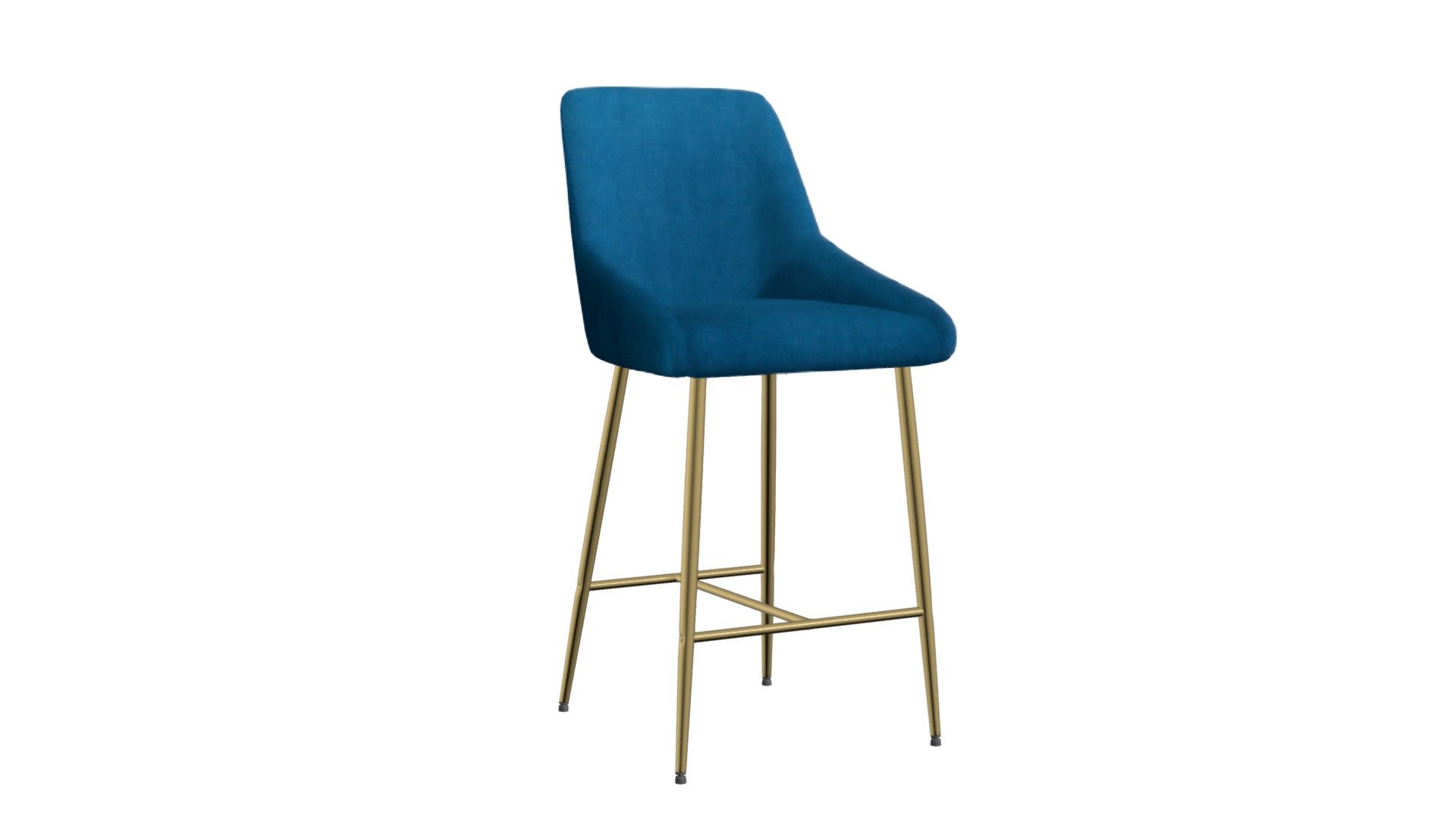 Madelaine Counter Chair Navy - 109379 - Buy Royalty Free 3D model by ...