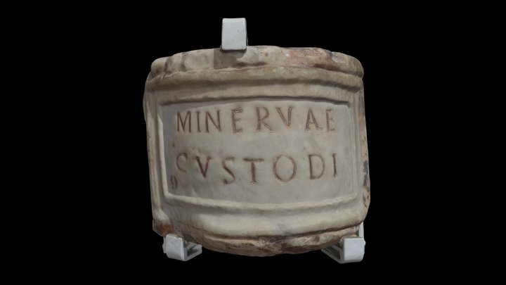 Base iscritta - Minervae Custodi 3D Model