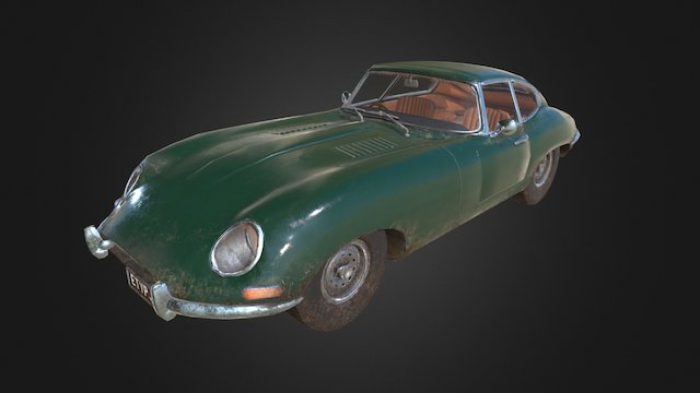 Jaguar E Type 3D Model