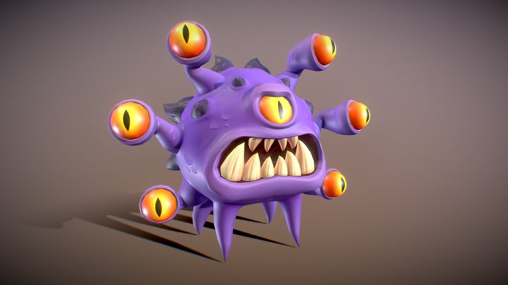 Stylized beholder 3D Model