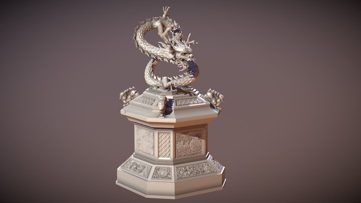 Dragon urn 3D Model