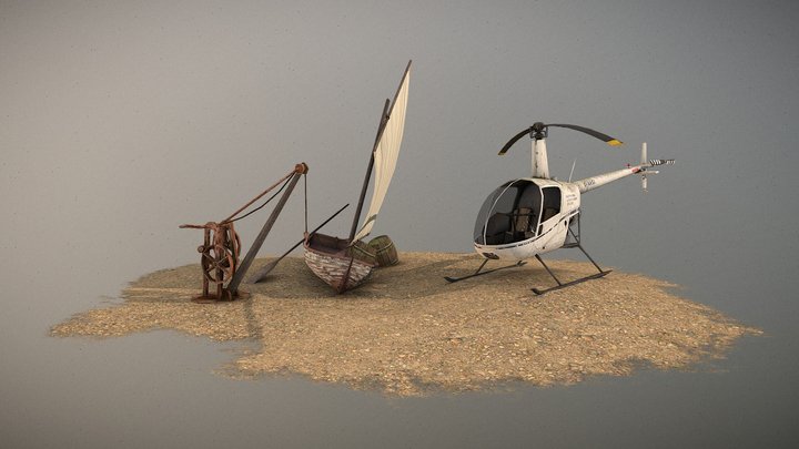 DAE 5 Finished props - By the ocean 3D Model