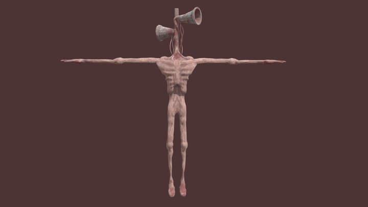 Siren Head From Horror Skunx 3D Model