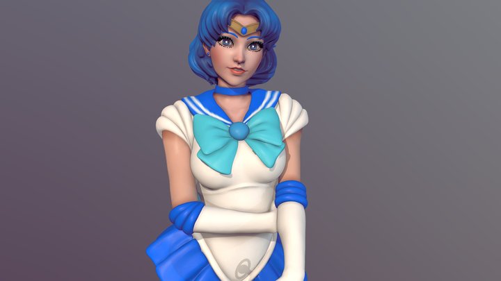 Sailor Mercury 3D Model