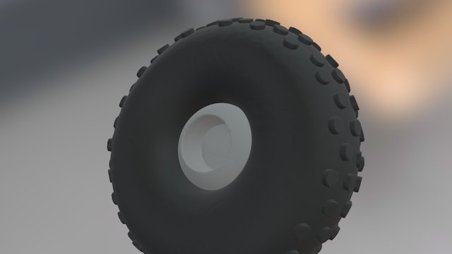 Studded Tire 3D Model