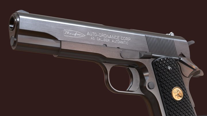 AO M1911A1 (Plastic) | “Pulp Fiction” collection 3D Model