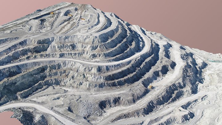 Quarry slope 3D Model