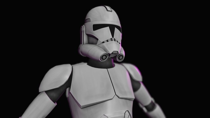 TC 13 Clone Trooper Playermodel (CGI Phase 2) 3D Model