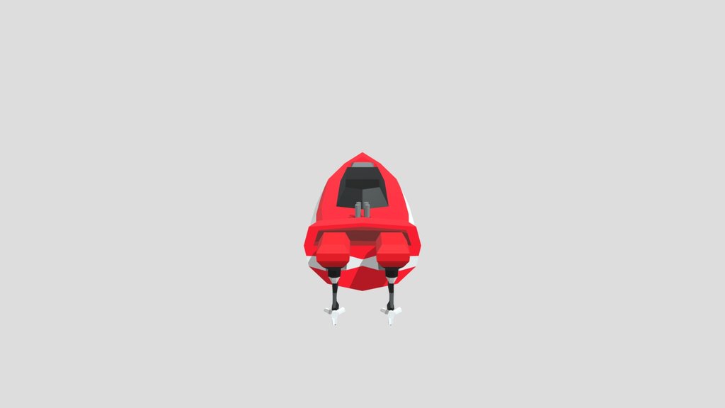Low Pixel Racing Boat