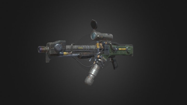 Dieselpunk Rifle 3D Model