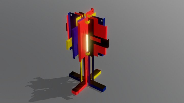 Proect- Night Lamp-constructivism 3D Model