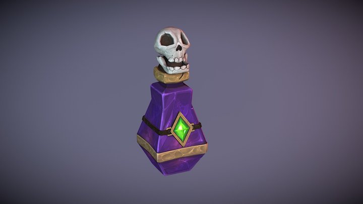 Bottle Of Poison 3D Model