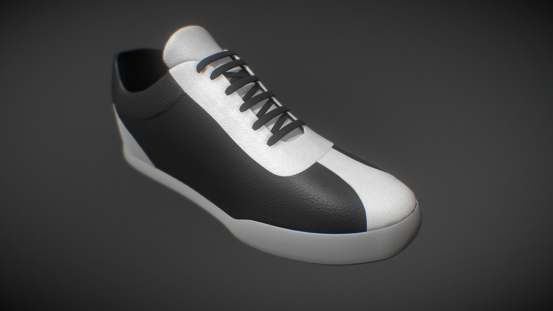 3D model PBR Trainer - This is a 3D model of the PBR Trainer. The 3D model is about a white and black shoe.