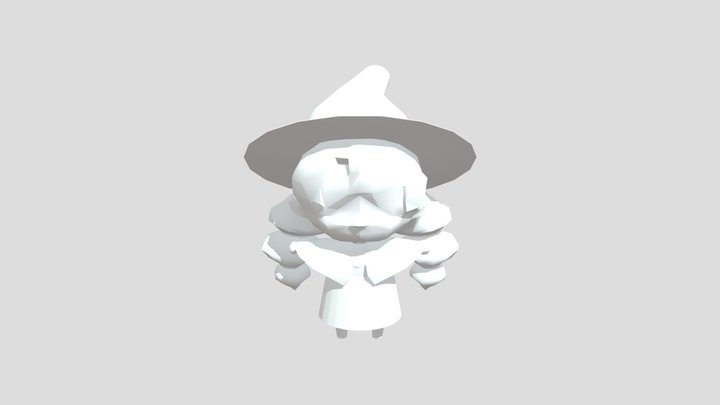 Ellie Little Witch in the Woods Low Poly STL