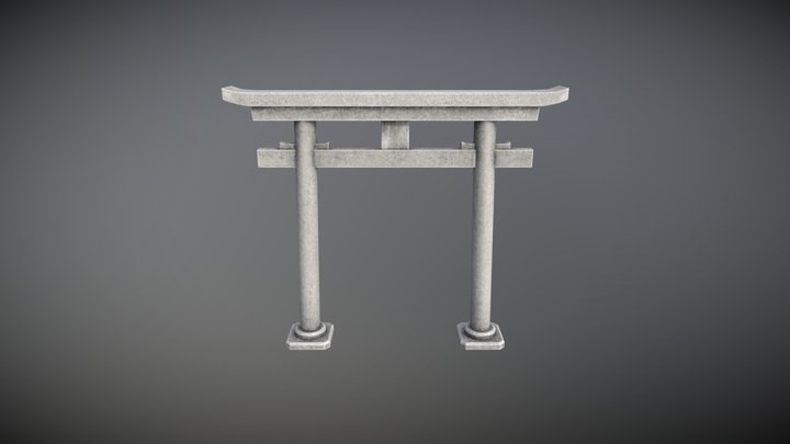 Japanese Gate 3D Model