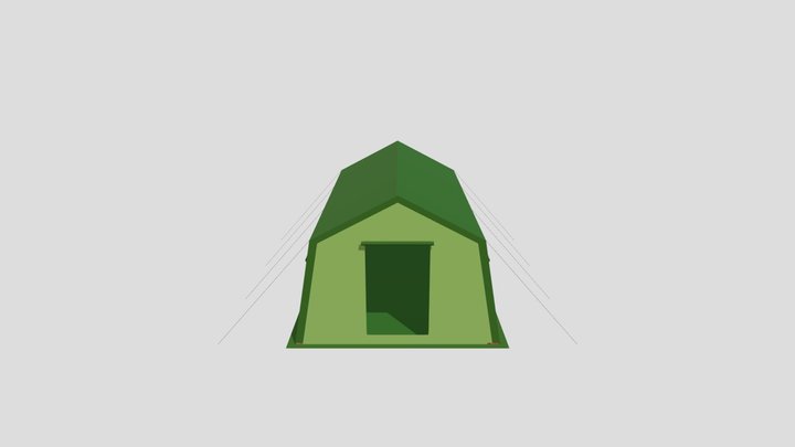 tenda barak kecil 4meter – Modello 3D gratuito STL