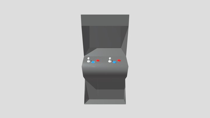Arcade Cabinet with textures 3D Model