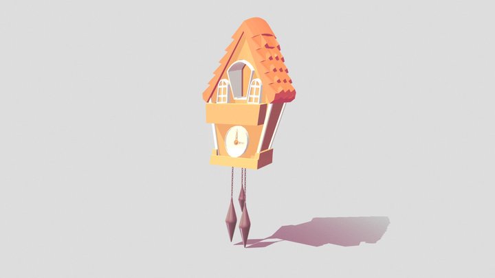 Horloge Cartoon 3D Model