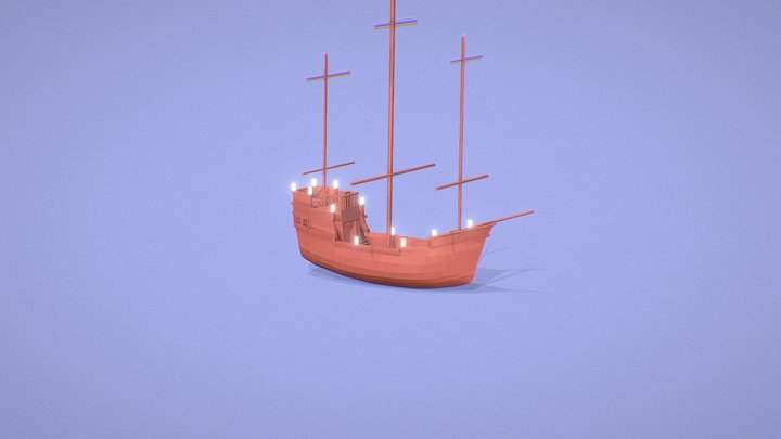Boat free Caribean Dream 3D Model