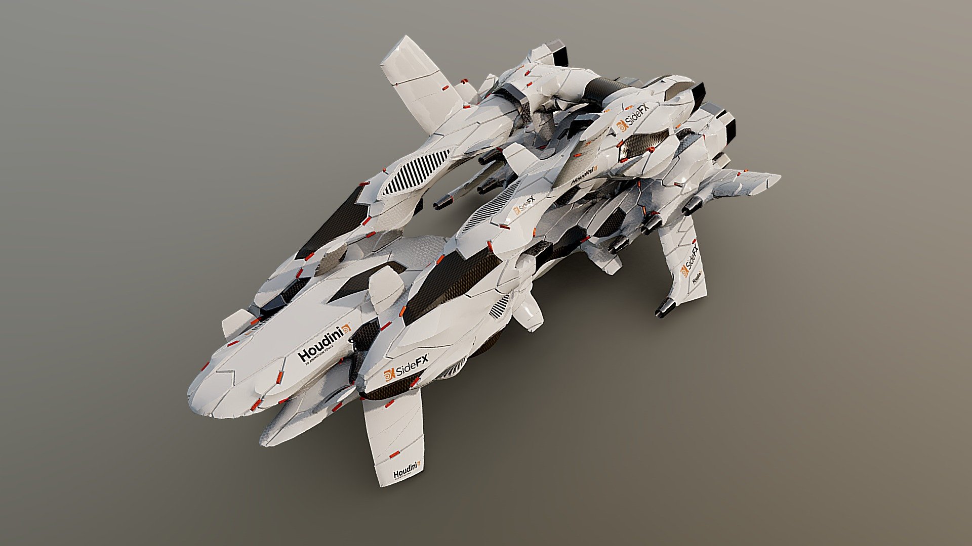 Procedural Hard Surface Modeling Test 9.54