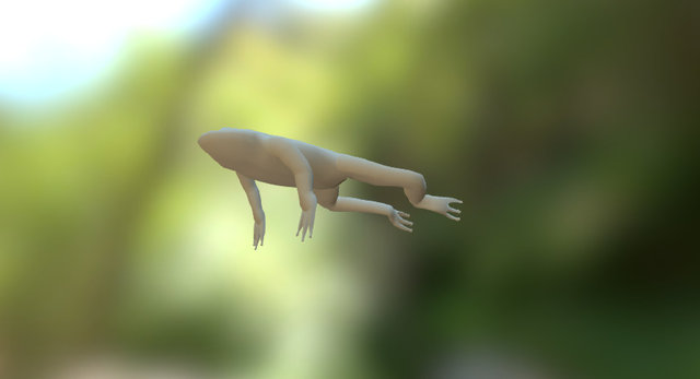 Animated Frog 1 3D Model