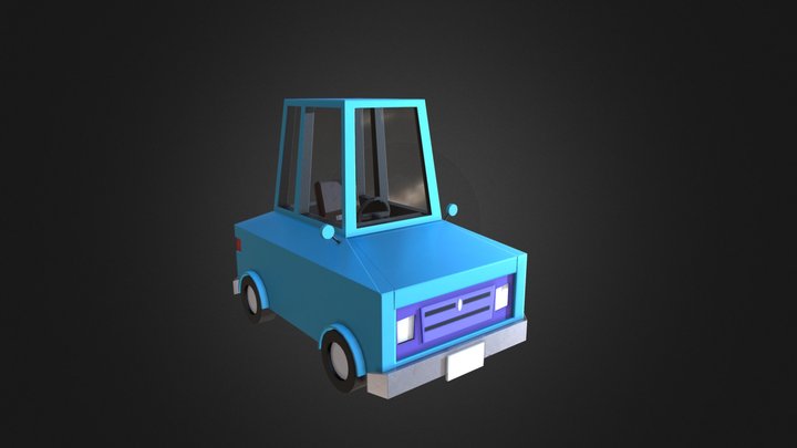 Cartoon Car - 3D Modeling Class 3D Model