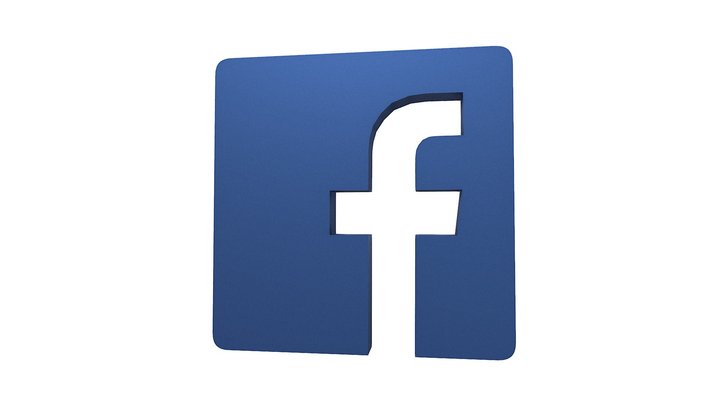 Facebook Logo – Free 3D Model STL