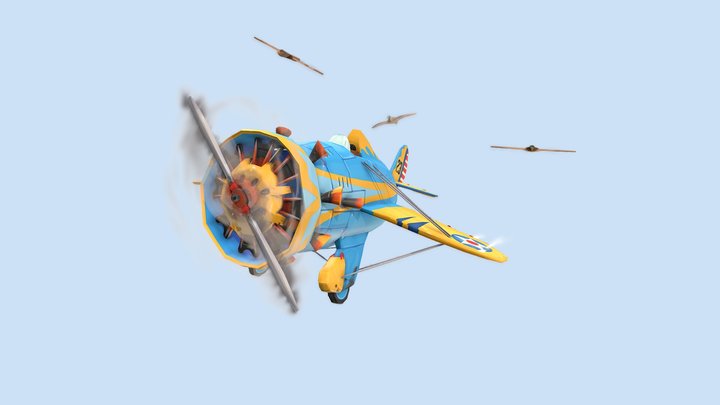 DAE_Flying Circus Assignment (P26-Peashooter) 3D Model