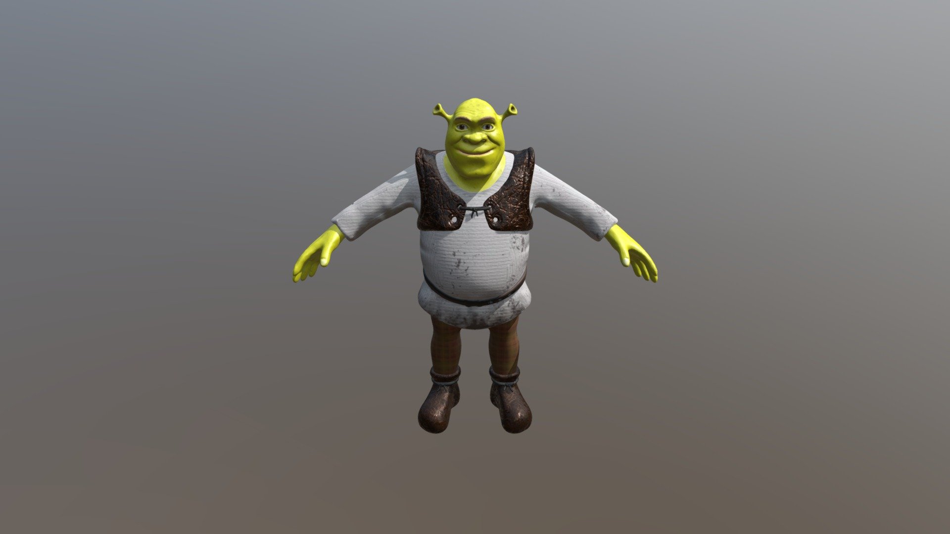 Shrek t-pose - 3D model by rakelalme (@rakelalme) [61780ef]