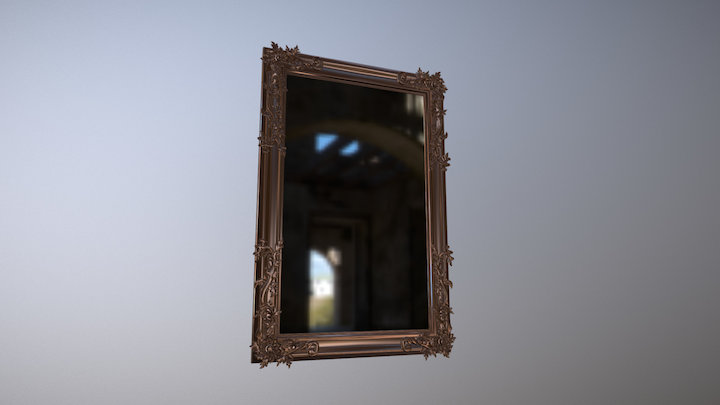 Vintage Barocco Mirror 3D Model