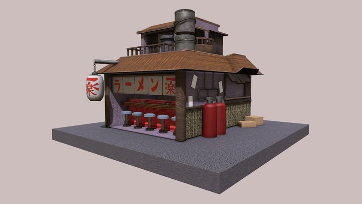 Ichiraku Ramen Naruto 3D Model