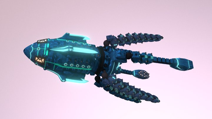 Squid ship 3D Model