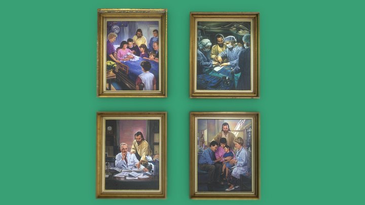 Mission Hospital Painting Frame 3D Model