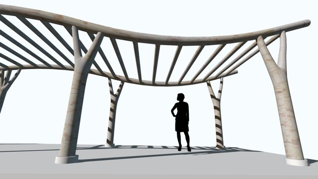 Wave- Pergola-CM 3D Model