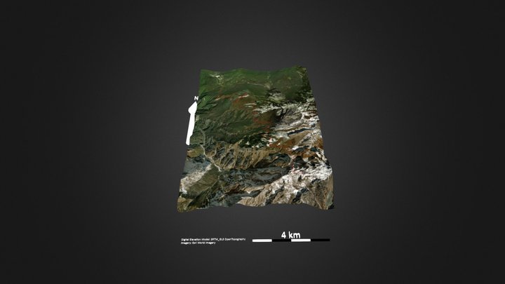 九顶山 – Modello 3D gratuito STL