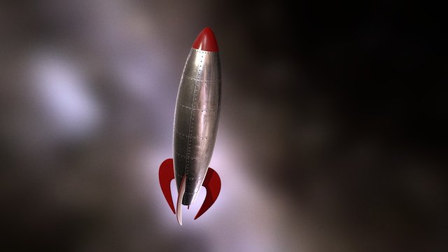 Mesh Rocket 3D Model