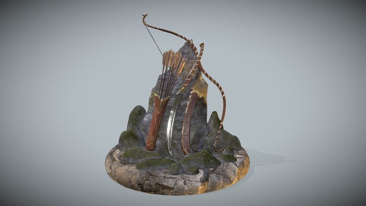 Weapons Rock 3D Model