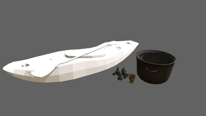FOREST LONER- Model 2 More detailed props 3D Model