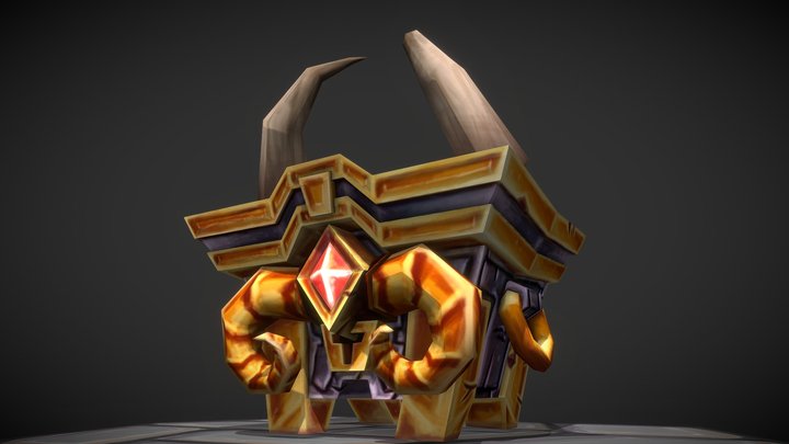 DAE Warchest - Dwarves 3D Model