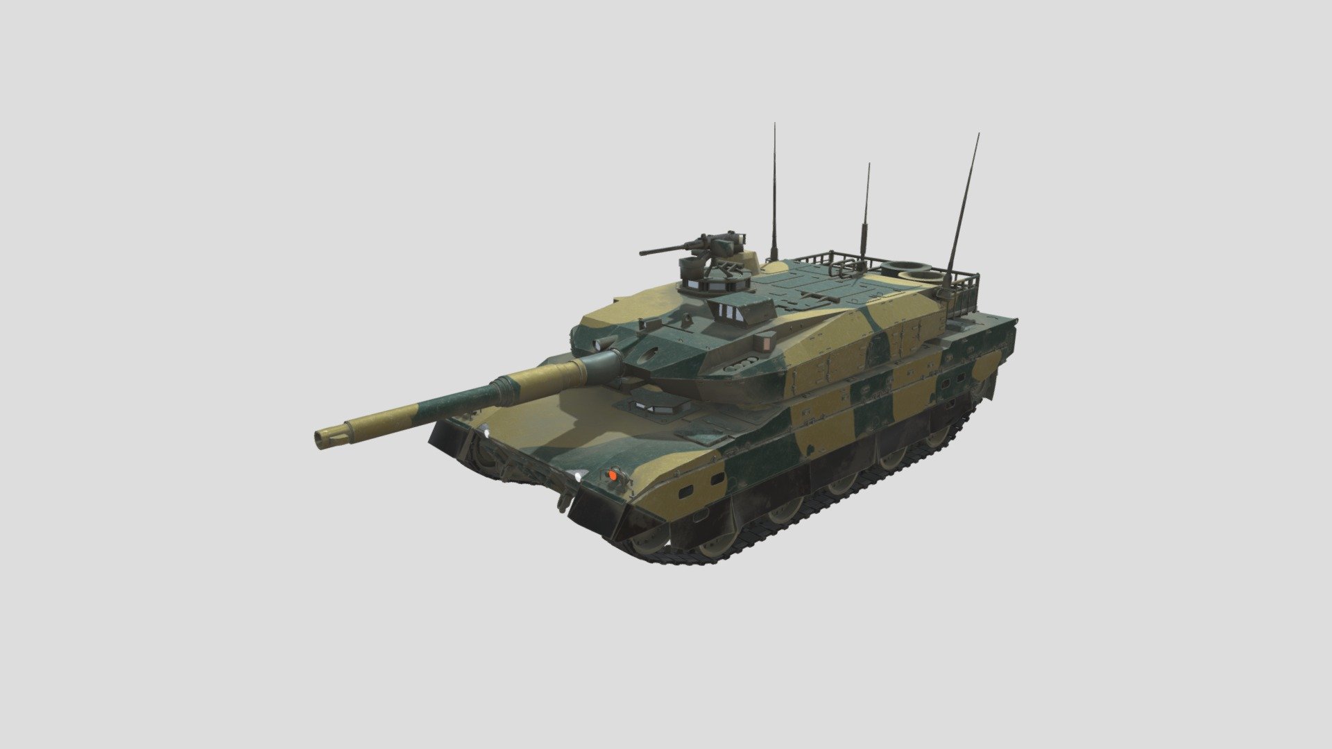 Type 10 Main Battle Tank - 3D model by timonfreud [617eb61] - Sketchfab