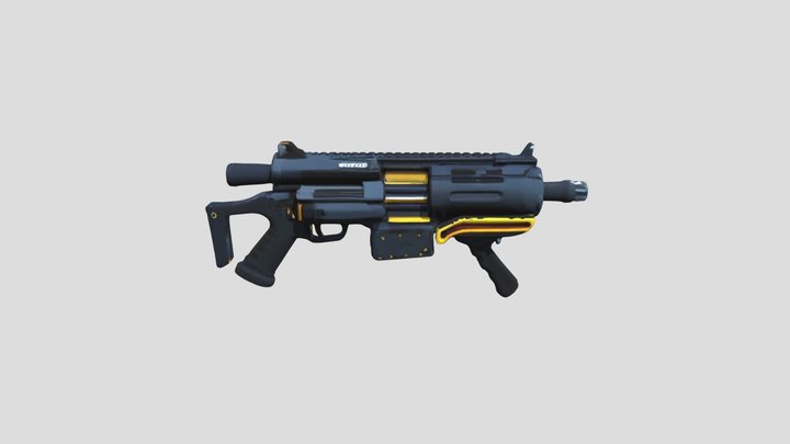 Sci-Fi Weapon 3D Model | for Games and Animation 3D Model