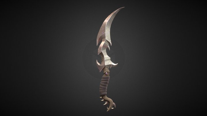 Fantasy Dagger 4 - HiepVu 3D Model