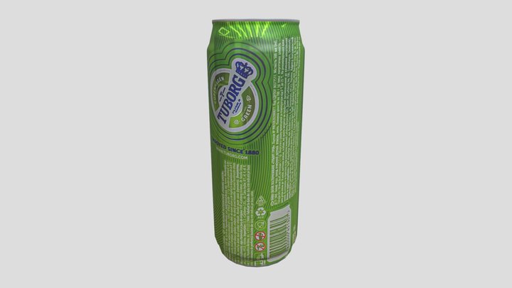 Tuborg_beer_green 3D Model