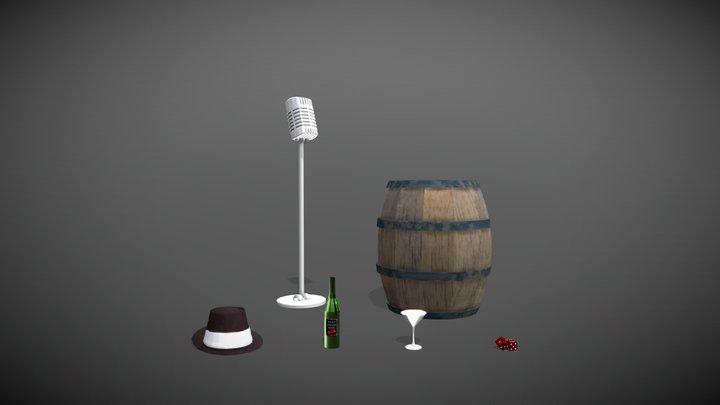 3D Assets - Gangster Speakeasy 3D Model