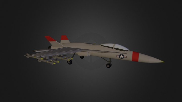 F18-C Hornet 3D Model