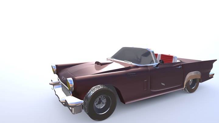 Ford Thunderbird 1957 3D Model