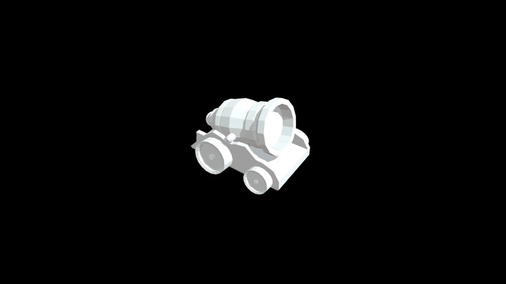 Cannon_lp_cartoon_st 3D Model